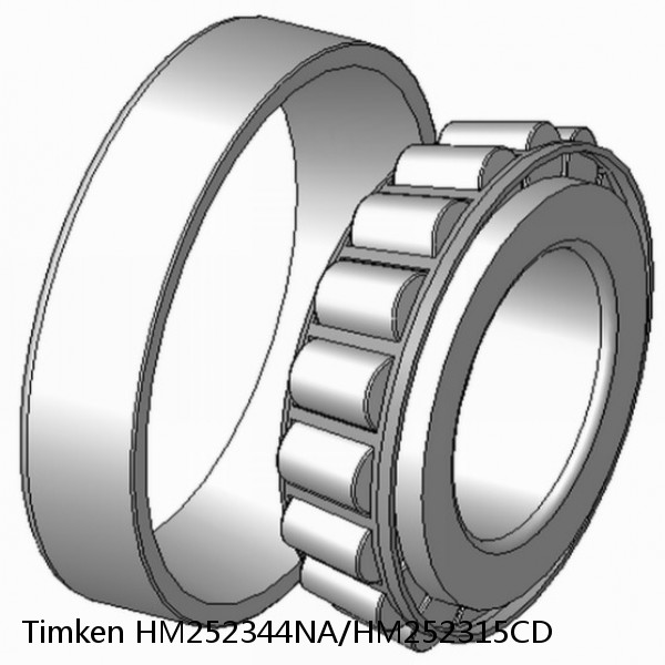 HM252344NA/HM252315CD Timken Tapered Roller Bearing Assembly #1 image